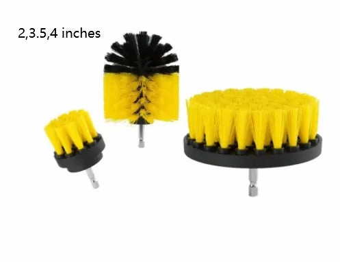 Electric Drill Brush Kit Plastic Round Cleaning