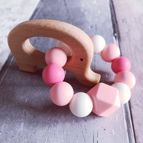 Elephant Mini Ring - Pink