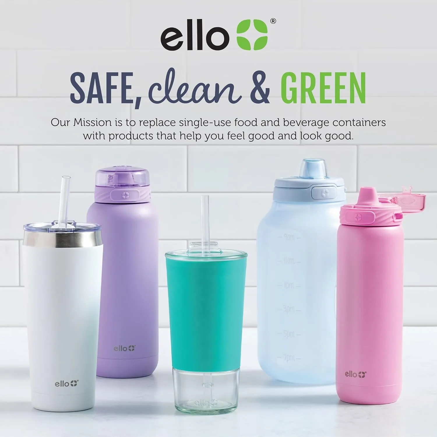 Ello Color Lock 8PC Mixed Glass Food Storage Sets, Leak-Proof Glass Food Storage Containers with Airtight BPA-Free Plastic Lids, Dishwasher, Microwave, and Freezer Safe, Desert Festival
