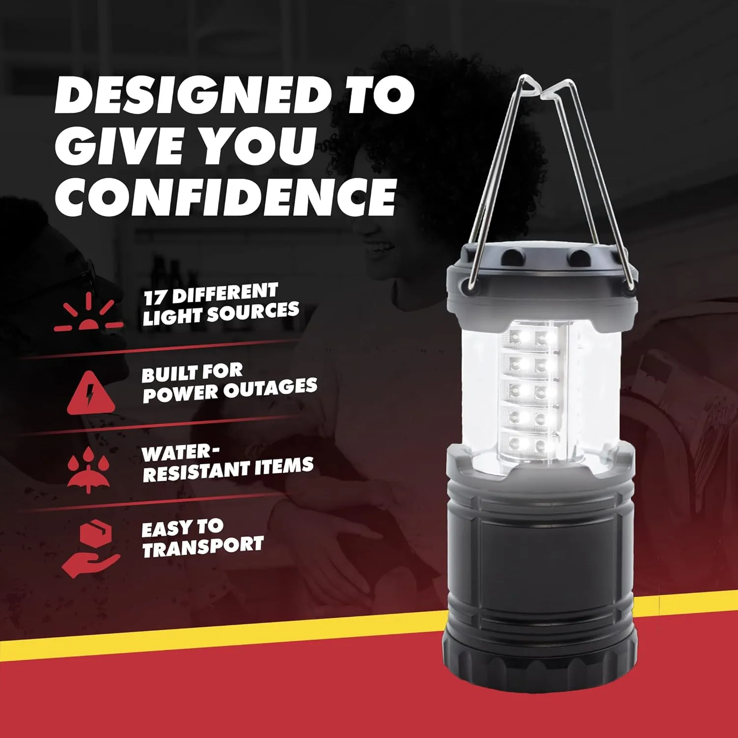 Emergency Zone Power Outage Emergency Kit - Items to Provide Light in Durable Nylon Pouch