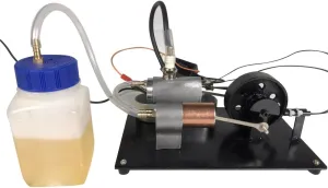 Engine Model Kit That Runs, Mini Horizontal Single-Cylinder Three-Stroke Engine Model, Physics Science Experiment for Adult