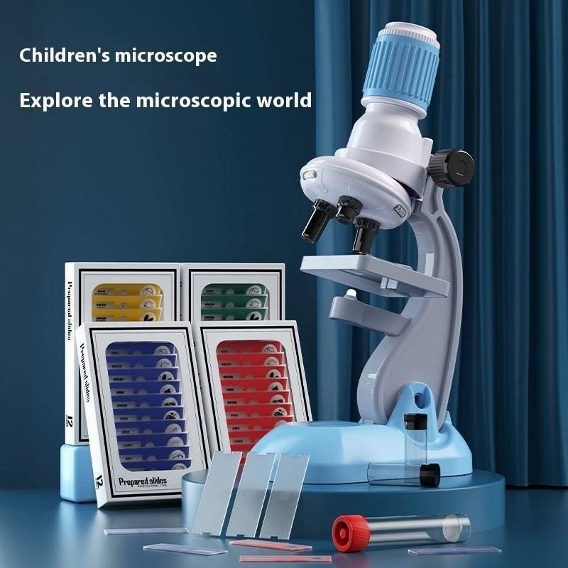 Explore the Microscopic World: 1200X LED Microscope for Kids & Beginners