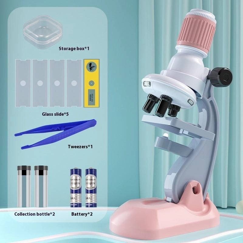 Explore the Microscopic World: 1200X LED Microscope for Kids & Beginners