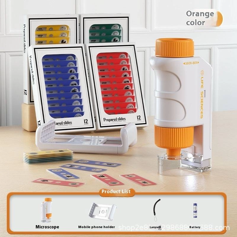 Explore the Microscopic World: 1200X LED Microscope for Kids & Beginners