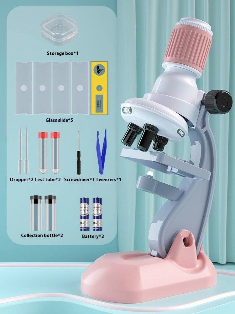 Explore the Microscopic World: 1200X LED Microscope for Kids & Beginners