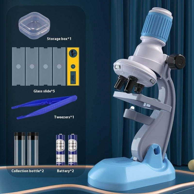 Explore the Microscopic World: 1200X LED Microscope for Kids & Beginners