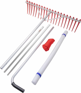 Extreme Max 3005.4374 Stake Rake Heavy-Duty Aquatic Weed Rake – 11'
