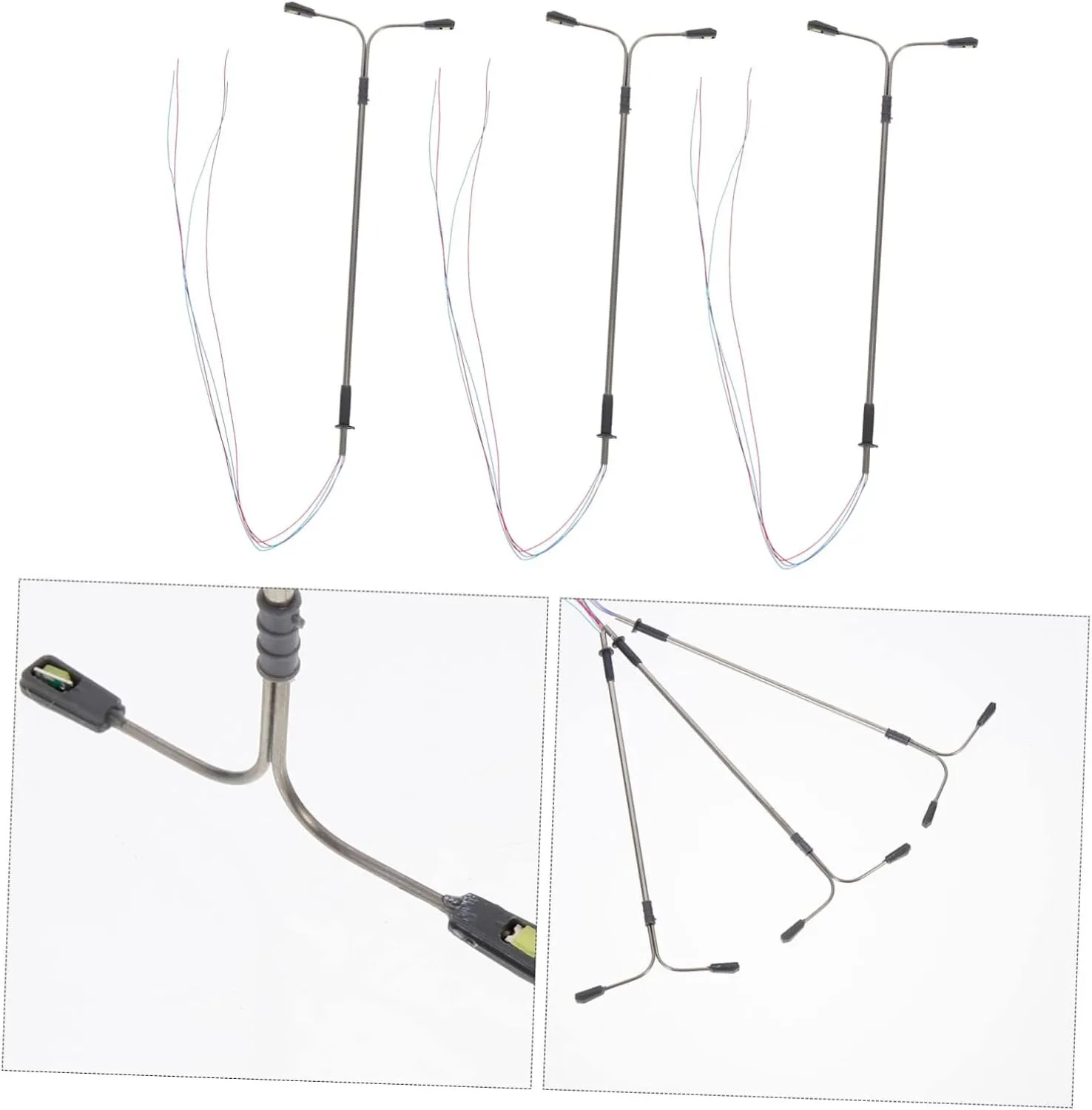 FAVOMOTO 4sets 3pcs Miniature Street Lights for Sand Table Landscaping Road Lamp Decor Unique Design for DIY Model Gardens Compact Adornment for Miniature Scenes 3pcs*4