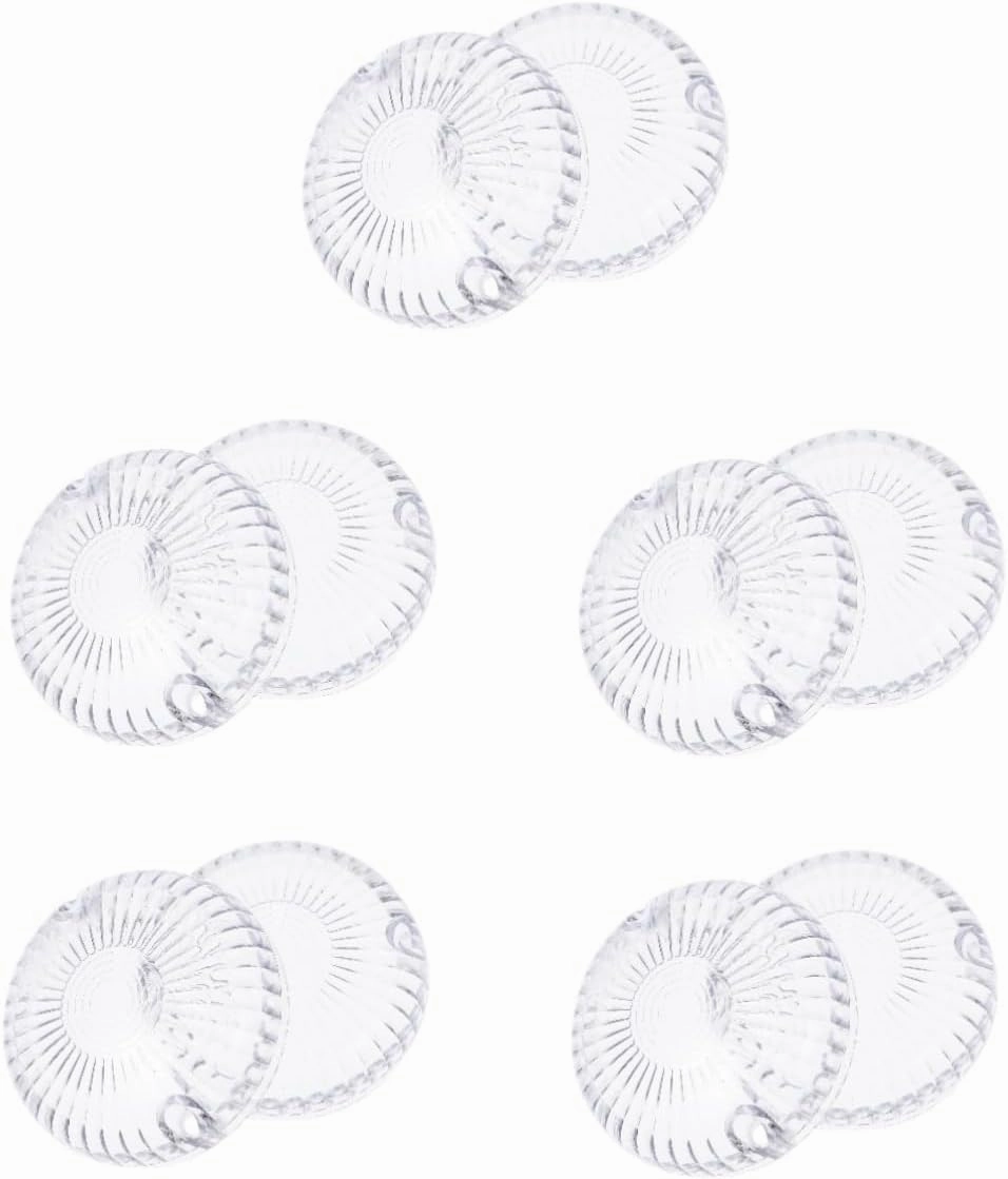 FAVOMOTO 5sets Motorcycle Light Accessories Turn Signal Lense Protector Smoke Cover for Led Turn Signal Lights 2pcs*5