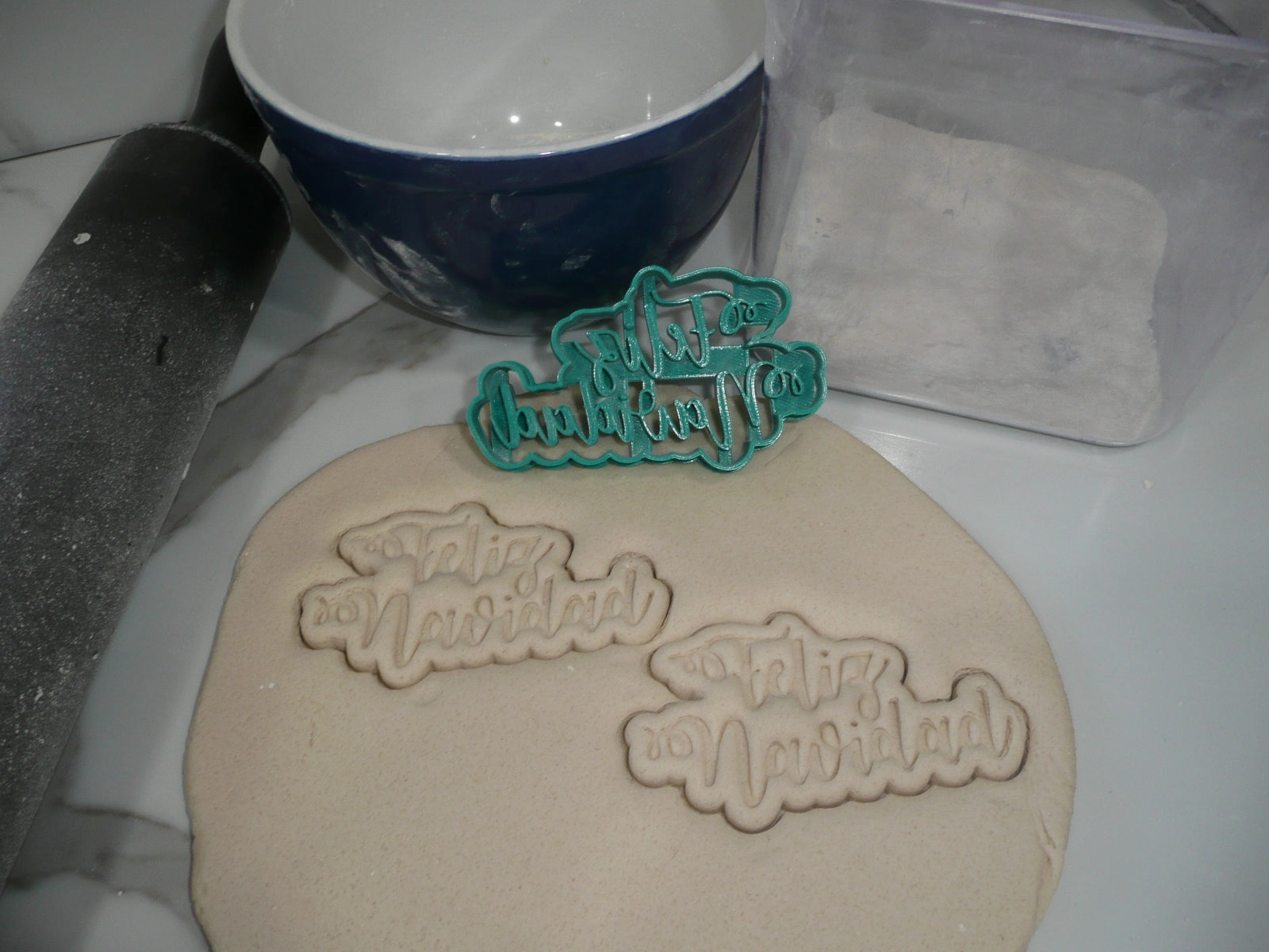 Feliz Navidad Merry Happy Christmas Cookie Cutter Made In USA PR5334