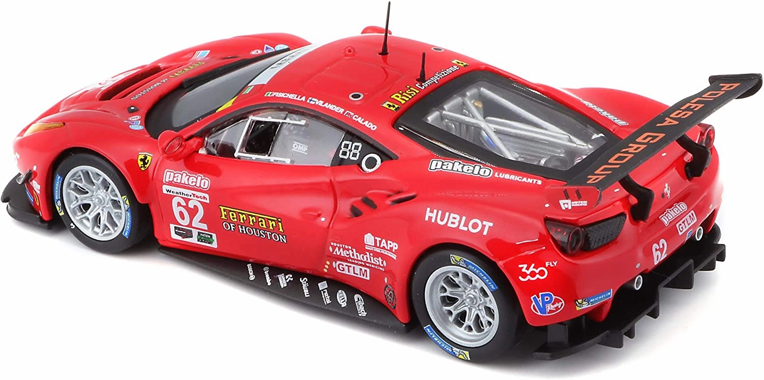 Ferrari Racing 488 GTE 2017 Red - Die-Cast Scale Model 1:43 | Bburago