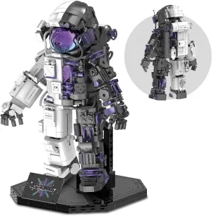 Finger Rock Space Astronaut Building Set for Adults, Semi-Mechanical Astronaut Action Model with Display Stand for Office Home Decorations, Spaceman Toys Gifts for Kids 8-14 Boys Girls