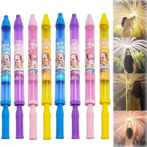Fireworks Water Gun Set - Fireworks-Shaped Water Spray Toys, Suitable for Couples, Party Entertainment, and Interactive Games with Friends and Relatives(8-Pack)