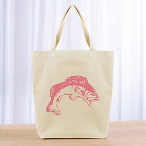 Fishing Tote Bag - pink