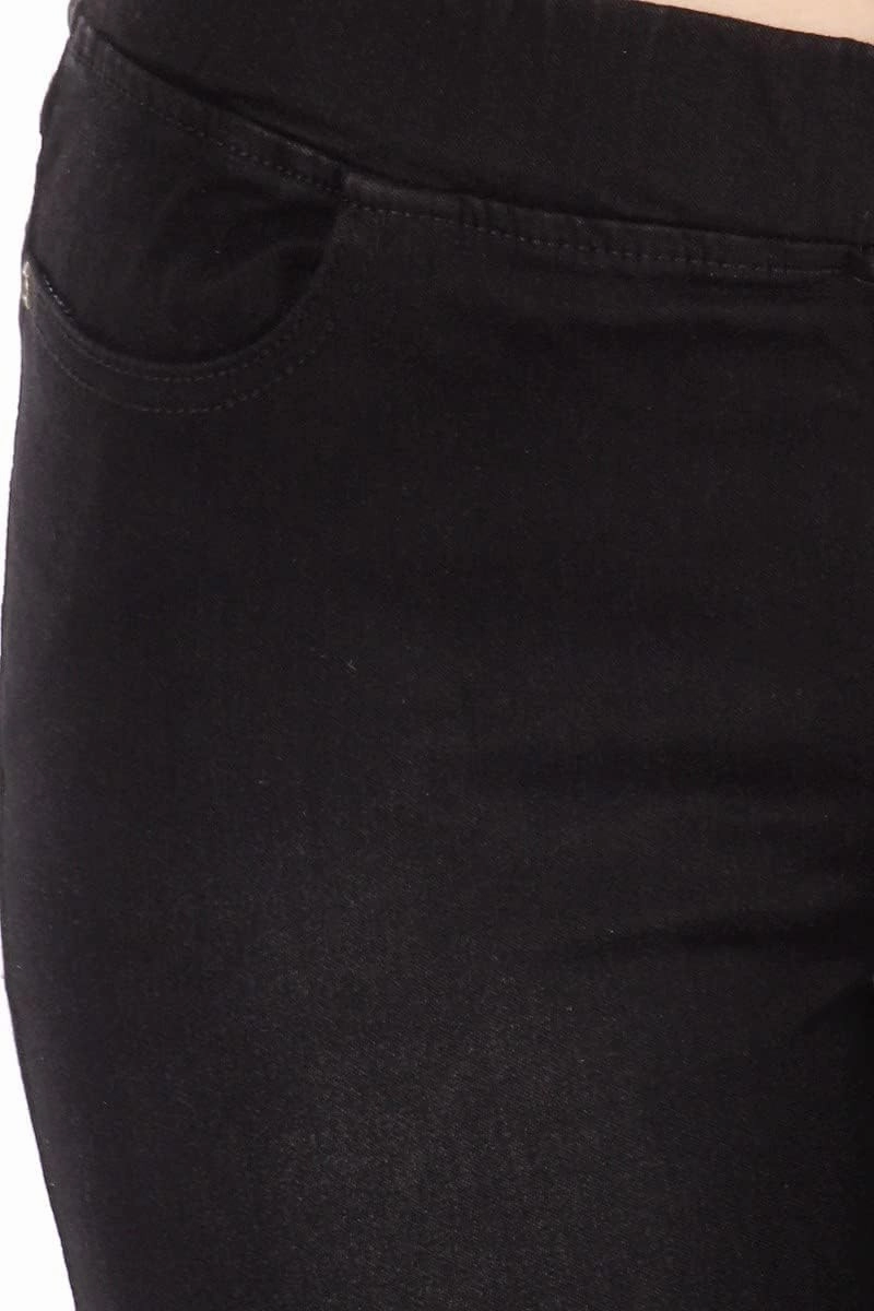 Flare Jeans for Women Ladies Elastic Pull-On Skinny Flared Bootcut Denim Jeggings
