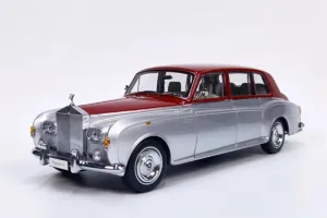 FloZ for KYOSHO for Rolls for Royce for Phantom VI 6th Generation Vintage car Silver red top 1:18 Car Pre-Built Model