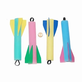 Foam Rockets (24 total rockets in 2 bags) 39¢ each