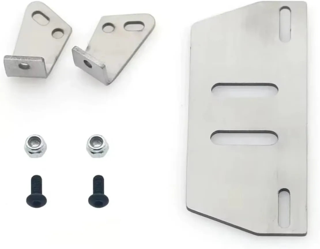 for Axial for SCX10 II 90046 for TRX-4 1/10 for Racing Stainless Steel Frame Protector for Chassis Guard Board Rc Car Parts Upgrade Use RC Car DIY Parts