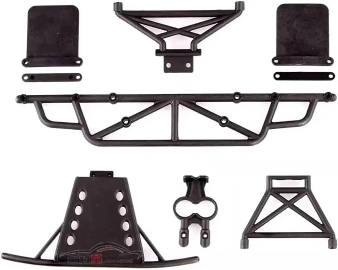 for EMB-SC EP 1:14 LC for Racing SC Bumper Set Black RC Car Off Road RC Crawler Vehicle Parts and Accessories Upgrade and Replacement RC Car DIY Parts