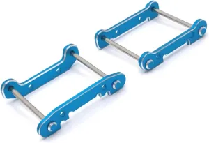 for Wltoys 144001 144002 144010 124018 124019 124017 124016 Metal Upgrade Front and Rear for Swing Arm Mounts RC Car DIY Parts(Blue)