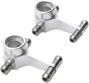 for Wltoys 284131 K969 K979 K989 K999 P929 P939 1/28 2Pcs Metal Front Steering Cup RC Car Upgrade Parts RC Car DIY Parts(Silver)
