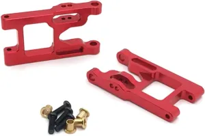 for Wltoys for 12428 FY03 RC Car Front Suspension Arms 2 Pcs Aluminium Alloy Front Suspension Arms RC Car Upgrade RC Upgrade Parts(Red)