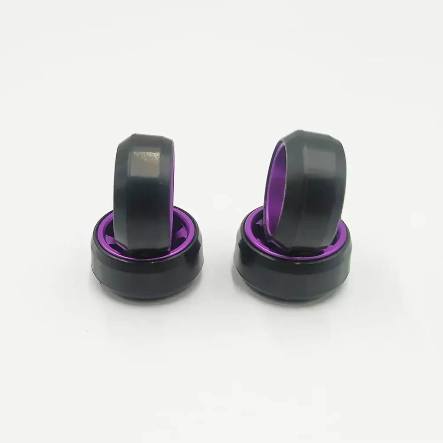 for Wltoys K989 K969 for Mini-Q for Mini-Z Drz Xrx 1:28 4PCS Metal Wheel Hub Tire Crawler Car Parts and Accessories Upgrade and Replacement RC Car DIY Parts(Purple)