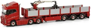for WSI for VOLVO FH4 for GLOBETROTTER 6X2 TAG AXLE BRICK TRAILER - 3 AXLE for KLIJN 1:50 Truck Pre-built Model