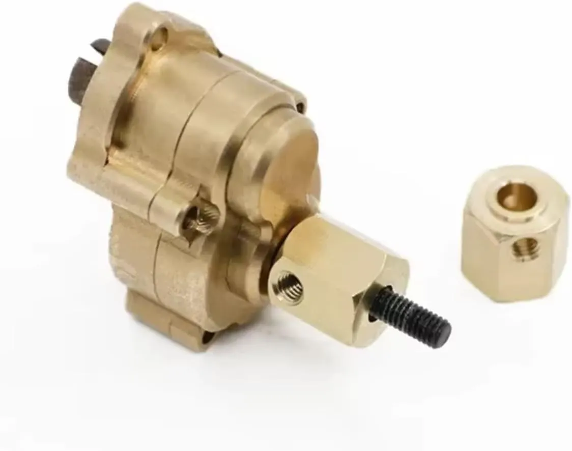 for YiKong YK4082 YK4102 4103 4PCS Brass 12mm Wheel Hex Extended Adapter with Shaft RC Crawler Car Upgrade Parts Replacement Accessory Upgrade RC Car DIY Parts(B)