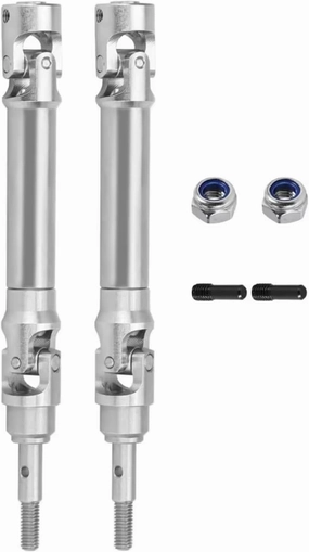 for Traxxas for Slash 2WD 4X4 for Rustler 1/10 Stainless Steel Front and Rear Driveshaft RC Car Upgrade Parts Accessories RC Car DIY Parts(B Front)