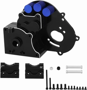 for Traxxas for Slash 2WD for VXL 1/10 for Rustler for Stampede for Bandit Aluminum Alloy Transmission Gearbox Gear Box RC Car Metal Upgrades Parts RC Car DIY Parts(Black)