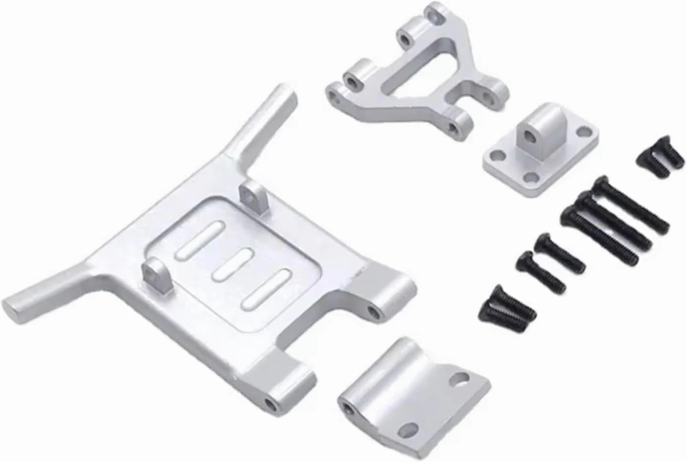 for WLtoys 144001 144002 124016 124017 124018 124019 RC Car for Universal Metal Upgrade Front Bumper Parts Accessories Upgrade and Replacement RC Car DIY Parts(White)