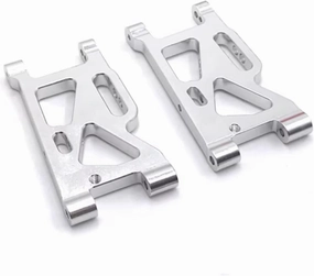 for WLtoys 1/14 144010 144001 144002 1/12 124016 124017 124018 124019 Metal Upgrade Front for Swing Arm RC Car Parts RC Car DIY Parts(Silver)