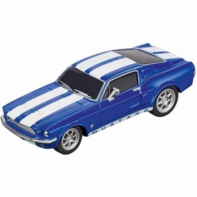 Ford Mustang 1967 Racing Blue Carrera 1:43 Scale Analog Slot Car
