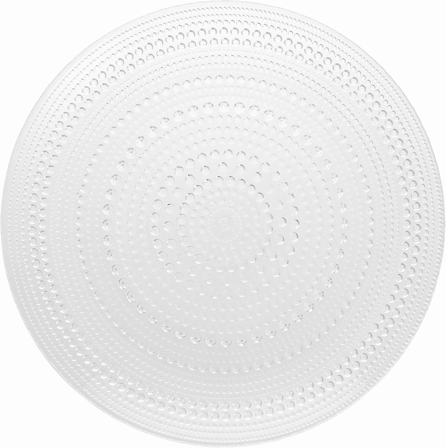 Fortessa Jupiter Glassware, 13" Charger/Platter Plate (Set of 4), Clear