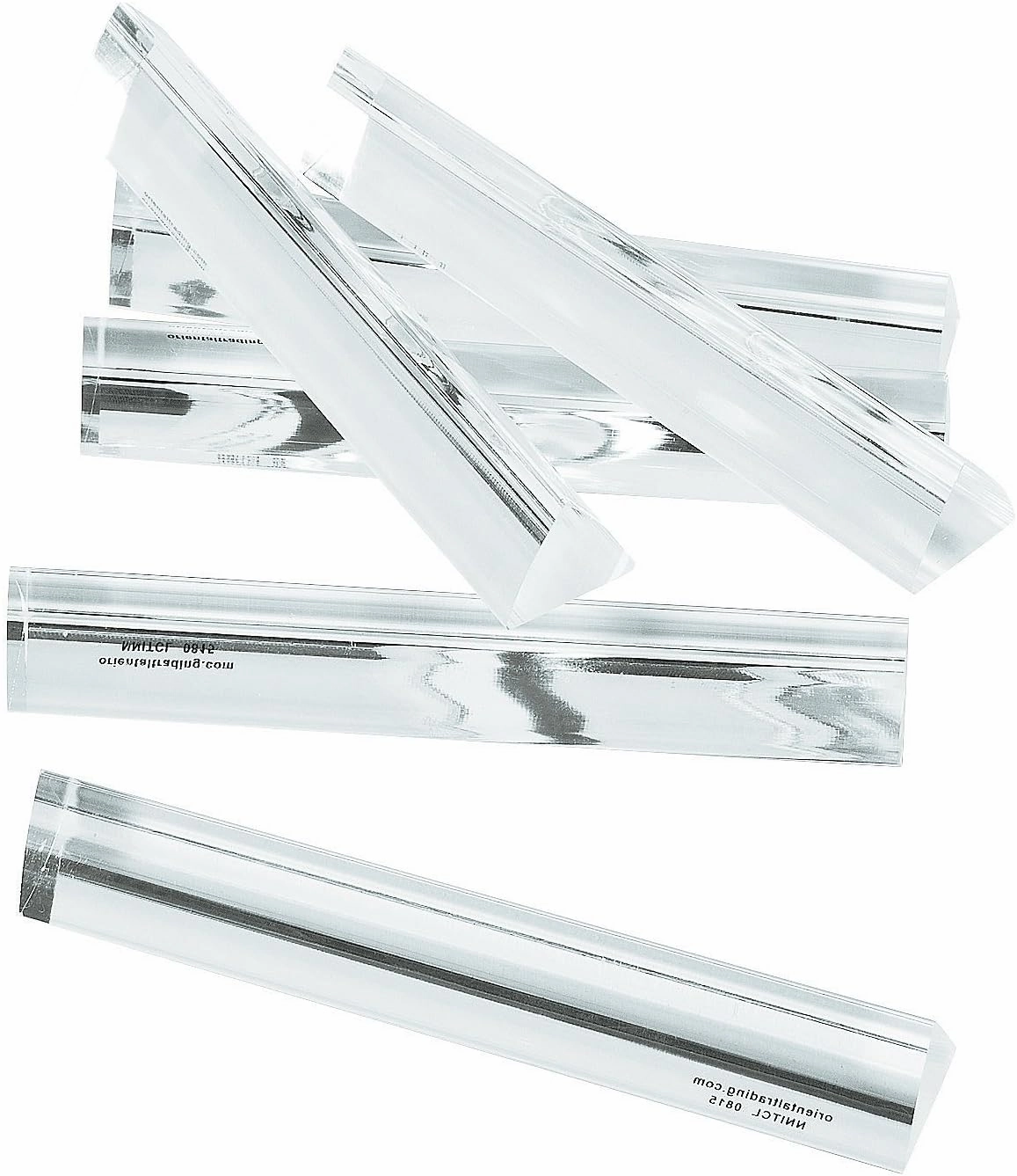 Fun Express Clear Acrylic Triangle Prisms - Each Over 4 Inches - Science Classroom, Kindergarten, Montessori Supplies - 6 Pieces
