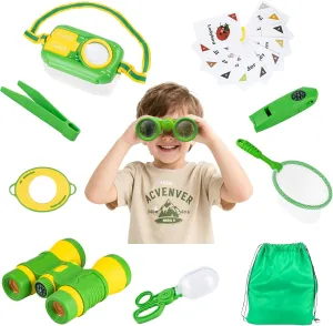 Gaelen Bug Catcher kit for Kids: Outdoor Educational Toy with Magnifying Glass, net, and Container for Kids Ages 3-8 - Perfect for Nature Exploration and Insect Observation