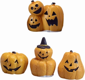 Garneck 4pcs Halloween Crafts Assorted Color Doll Ornaments for Home Decoration Fun Props for Festive Atmosphere Creative Desk Decor for Halloween