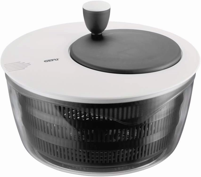 GEFU 28170 Salad Spinner, 脴 25 cm - H 17 cm - 3 Liter, Silver