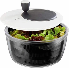GEFU 28170 Salad Spinner, 脴 25 cm - H 17 cm - 3 Liter, Silver