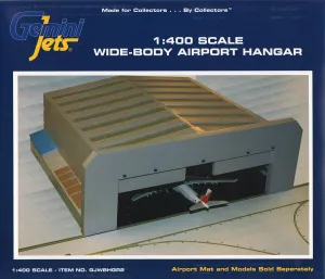 GeminiJets GJWBHGR2 Widebody Aircraft Hangar (pre-Painted/pre-Built); Scale 1:400