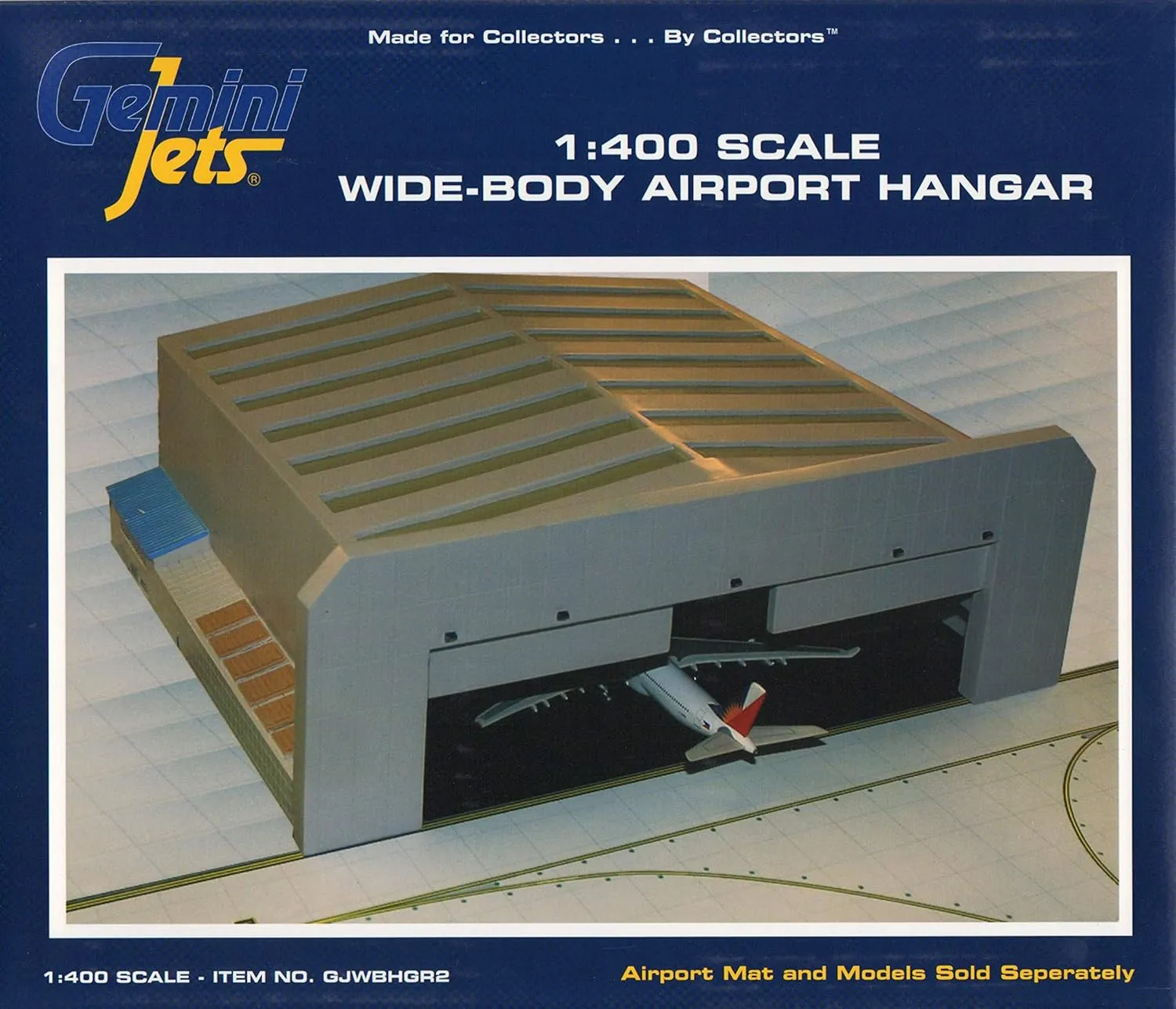 GeminiJets GJWBHGR2 Widebody Aircraft Hangar (pre-Painted/pre-Built); Scale 1:400