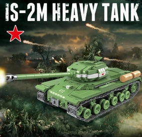 General Jim's Military Themed WW2 Building Blocks Tank Sets for World War 2 Brick Building Enthusiats (Soviet IS-2M Tank)