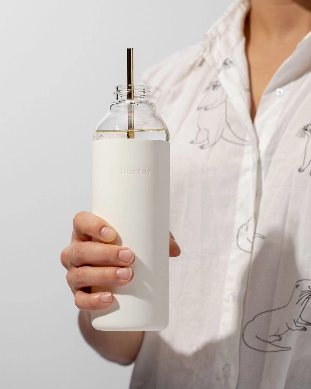 Glass Water Bottle