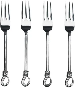 Gourmet Settings (GS) Twist 8 1/4" Dinner Fork (Set of Four)
