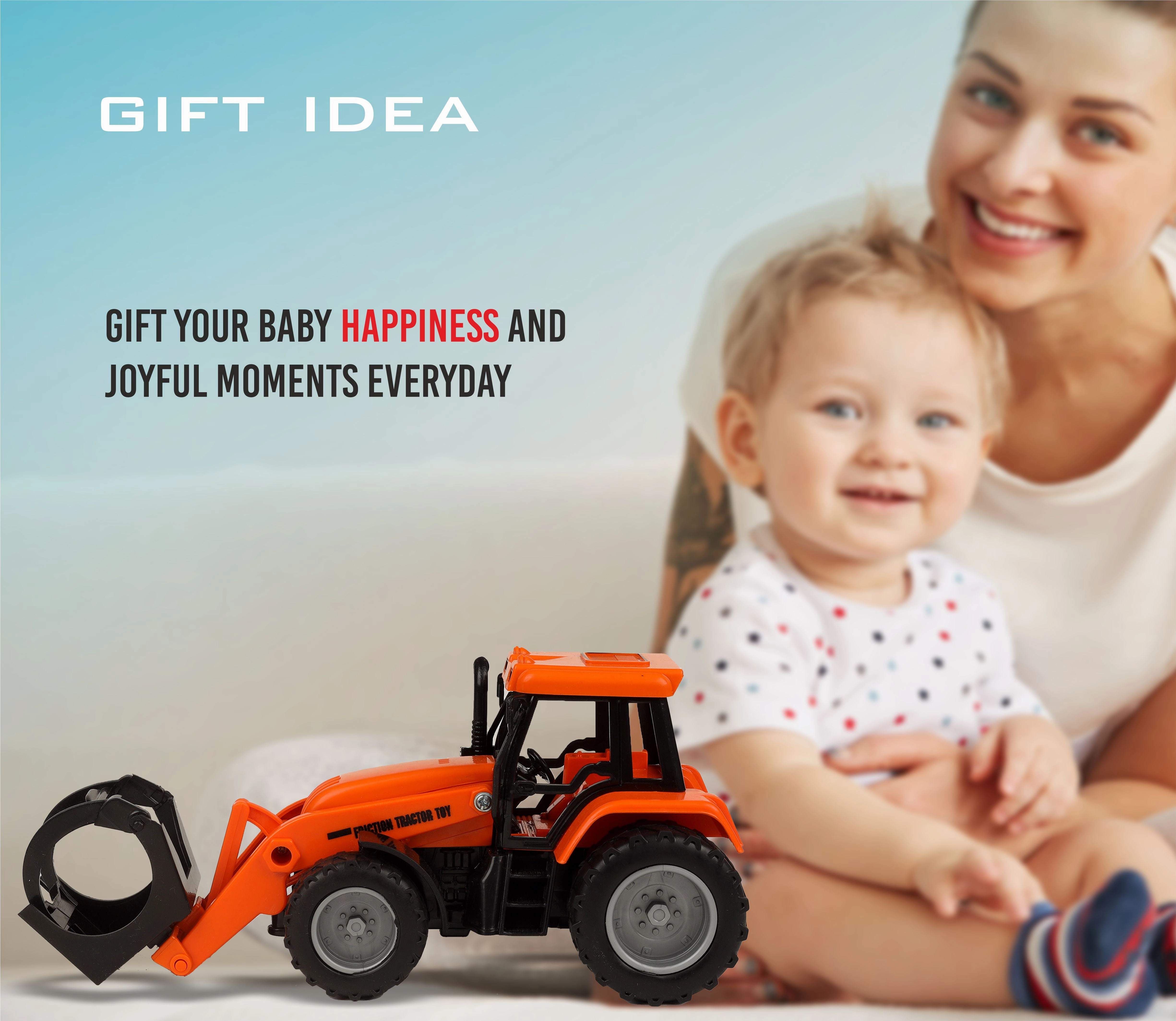 Grab Loader | Friction-powered Toy | Push & go Toy | Pull-Push Vehicle | Construction Toy for Kids | Toy Truck | Engineering Toy | Pull Along | Easy Play | For Kids age 3  years
