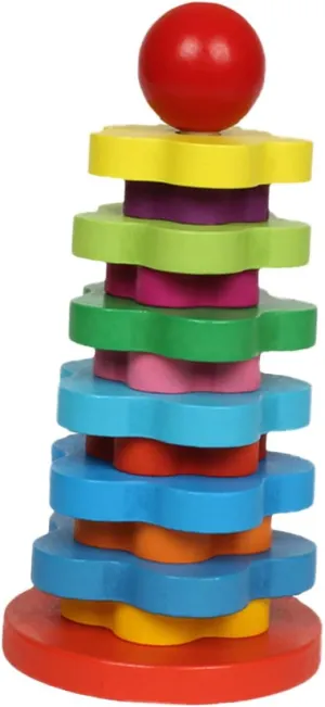 HANABASS 1 Set Educational Block Columns for Enhancing Hand Eye Coordination Logical Thinking Creativity Safe Plaything