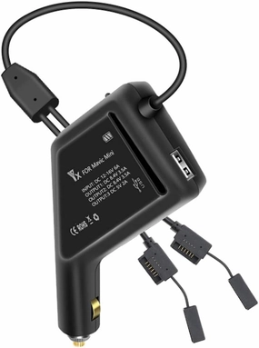 Hanatora Battery Car Charger for DJI Mavic Mini(1st generation),Triple Output (2 x Battery USB),Multi Rapid Drone Charging Hub