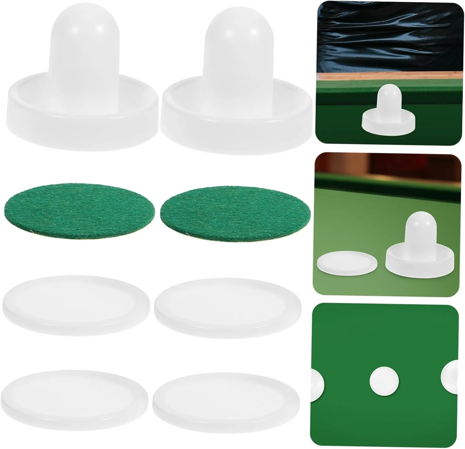 Happyyami Net Ice Hockey Pusher Handle Puck Game Hockey Pushers Air Hockey Pucks and Paddles Air Hockey Hover Puck