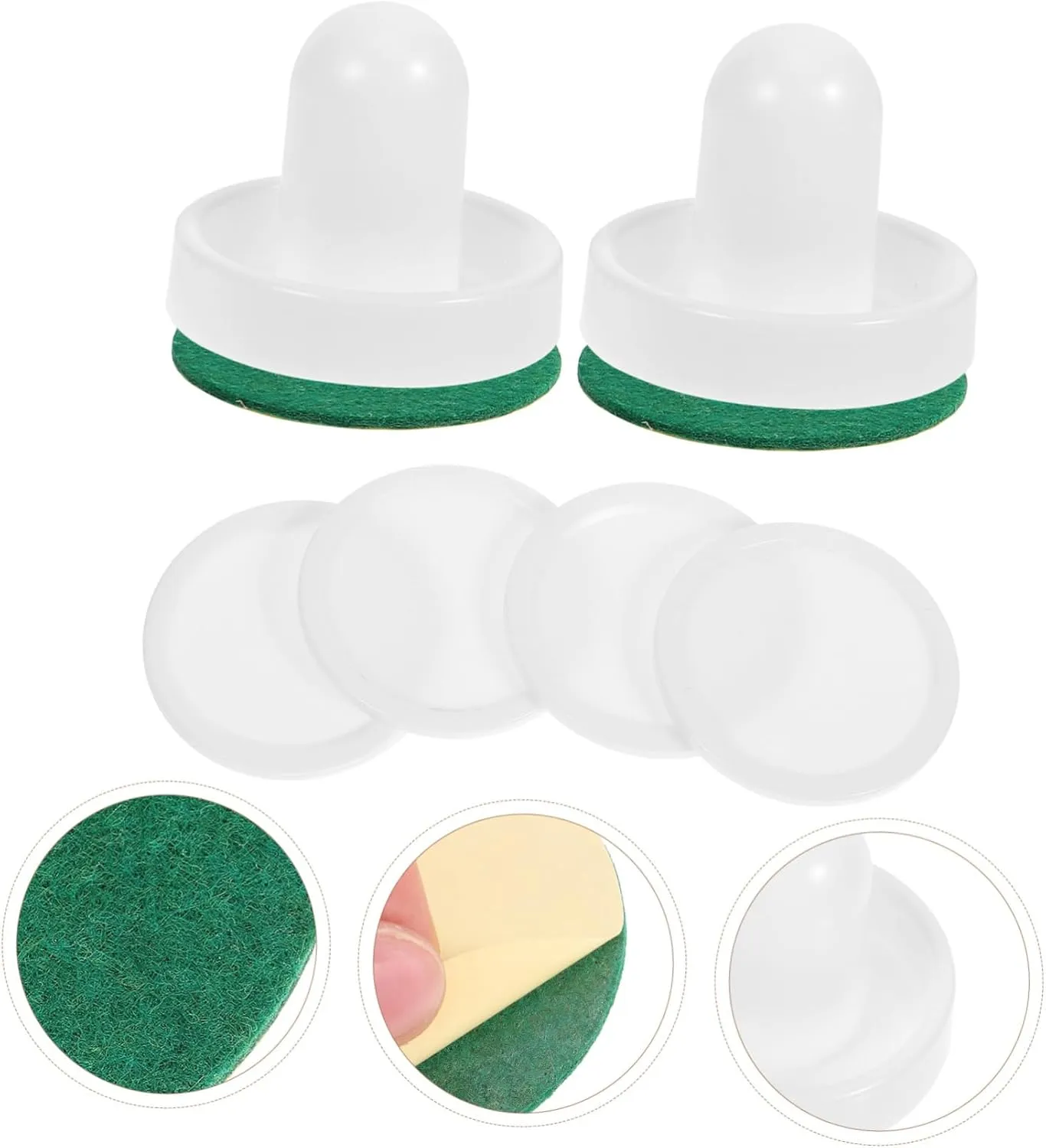 Happyyami Net Ice Hockey Pusher Handle Puck Game Hockey Pushers Air Hockey Pucks and Paddles Air Hockey Hover Puck